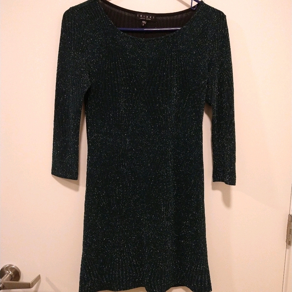 Sparkly green dress